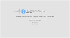 Desktop Screenshot of praxis-soest.de